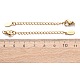 Kettenverlängerung aus Edelstahl 304 mit ovalen Anhängern&nbsp;X-STAS-G383-07G-3