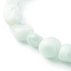 Bracelets extensibles en perles de larimar naturel pour enfants BJEW-JB06250-08-4