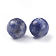 Perles de jaspe tache bleue naturelle G-G782-03-2