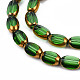 Electroplate Glass Beads Strands EGLA-N008-015G-3