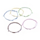 Realizzazione di braccialetti regolabili in cordino di poliestere cerato coreano BJEW-JB05069-M-1