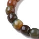 Bracelet extensible en perles de bois de bodhi pour femme BJEW-YW0001-04B-3