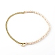 Brass Enamel Curb Chain Necklaces NJEW-JN03482-02-1