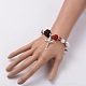 Perles au chalumeau à la main étendent bracelets de breloque BJEW-PH00684-5