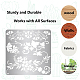 GORGECRAFT 6.3 Inch Metal Stencil Flower Pattern Stencils Reusable Stainless Steel Decoration Stencils for Painting on Wood Wall Fabric Chalkboard Canvas DIY-WH0238-045-6