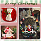 Sunnyclue 40 個 10 スタイル クリスマス テーマ オペーク レジン カボション  サンタクロースとクリスマスの靴下と鹿  混合図形  ミックスカラー  20.5~28.5x12~26x6~8mm  4個/スタイル CRES-SC0002-56-5