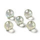 Placage uv perles acryliques irisées arc-en-ciel transparentes OACR-D010-01G-1