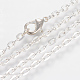 Iron Cable Chains Necklace Making X-MAK-R013-60cm-S-1