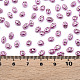 Perles de rocailles en verre de couleurs opaques teintes SEED-N004-007-05-4