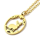 304 Stainless Steel Pendant Necklaces NJEW-Z025-05G-2