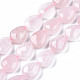 Rosa naturale fili di perle di quarzo G-R406-8x10-01-01-1