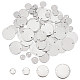 Unicraftale 80Pcs 4 Styles 201 Stainless Steel Connector Charms STAS-UN0052-74-1