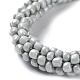 Bracelet extensible tressé en perles de verre au crochet BJEW-K232-01V-2