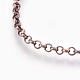 Eisen Rolo Kette Halskette machen KK-F763-08R-2