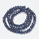 Electroplate Glass Beads Strands EGLA-A034-T4mm-I08-2