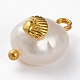 Ciondoli di perle naturali di keshi PALLOY-JF00594-04-2