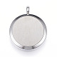 304 Stainless Steel Diffuser Locket Pendants STAS-D157-03A-2
