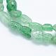 Perles vertes naturelles quartz fraise brins G-K203-04-3