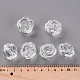 Transparent Clear Acrylic Rose Beads X-PL305Y-1-5