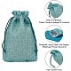 Burlap Packing Pouches Drawstring Bags ABAG-BC0001-17-4