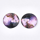 Cabochons en verre imprimé motif ciel étoilé GGLA-N004-25mm-D61-1