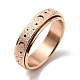 Stainless Steel Moon and Star Rotatable Finger Ring MOST-PW0001-005E-04-1