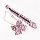 Conjunto de corbatas y corbatas con cremallera y lazo de poliéster ajustable para mujer de estilo preppy AJEW-WH0113-29B-2