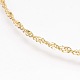 Brass Necklace Making X-MAK-L010-02G-2