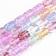 Transparent Crackle Glass Beads GLAA-S192-002-1