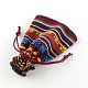 Ethnic Style Cloth Packing Pouches Drawstring Bags X-ABAG-R006-10x14-01B-2