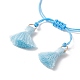 Handgefertigte japanische Samen-Rechteck-geflochtene Perlenarmbänder BJEW-MZ00022-03-3