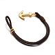 2-Strand Leather Cord Bracelets BJEW-E273-13-3