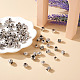 Craftdady 100pcs 10 Stil tibetischen Stil Legierung europäischen Perlen FIND-CD0001-34-6