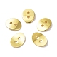 Brass Button Clasps KK-G080-G-1