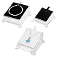 PandaHall 3 Sizes Pendant Earring Display Stand Ring Display Base Jewelry Organizer Holder Acrylic Ring Showcase with Black/White Padding for Jewelry Necklace Shop Trade Countertop Show ODIS-PH0001-39-1