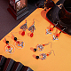 Sunnyclue 176 pcs bricolage kits de fabrication de boucles d'oreilles sur le thème d'Halloween DIY-SC0014-72-5