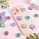 25Pcs Assorted smiling face Star Heart Slime Opaque Resin Cabochon Flatback Scrapbooking Embellishment with Smile Love Miss Luck Words Epoxy Slime Cabochon for DIY Crafts Scrapbooking Phone Case Decor JX283A-5