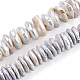 Hebras de perlas keshi de perlas barrocas naturales PEAR-S018-05E-3