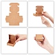 クラフト紙箱  折りたたみボックス  正方形  淡い茶色  5.5x5.5x2.5cm CON-PH0001-95A-5