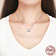 925 подвесные стерлингового серебра ожерелья NJEW-FF0005-45AS-2