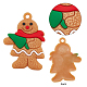 GORGECRAFT Christmas Theme Plastic Pendant Decorations HJEW-GF0001-12-4