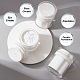 BENECREAT 4pcs 50ml White Acrylic Airless Pump Jars MRMJ-WH0083-01-6