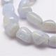Natural Blue Chalcedony Bead Strands G-E381-05-1