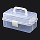 Прямоугольник портативный пластиковый ящик для хранения полипропилена CON-D007-01A-2