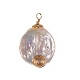 Colgantes de perlas keshi de perlas barrocas naturales PALLOY-JF00393-1