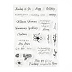 シリコンクリアスタンプ  カード作りの装飾DIYスクラップブッキング用  言葉  15x10.5x0.3cm DIY-A013-22-1