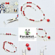 PandaHall Elite 720pcs 6 Styles 4 Colors Tibetan Alloy Spacer Beads Jewelry Findings Accessories for Bracelet Necklace Jewelry Making TIBEB-PH0004-22-7
