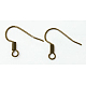 Brass Earring Hooks X-KK-Q367-AB-1