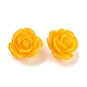 Perles roses de fleur de 3D en corail synthétique CORA-A006-15mm-057-1