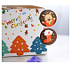 シールステッカー  ラベル貼付絵ステッカー  漫画クリスマステーマ  ミックスカラー  30mm  16pcs /シート AJEW-L062-05-4